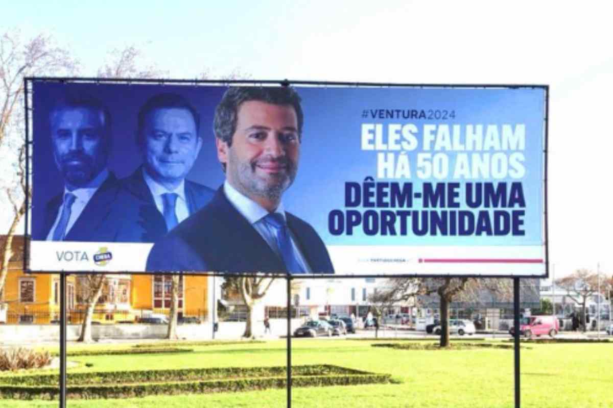 Chega, partito di Adré Ventura, si prepara alle prossime elezioni in Portogallo.